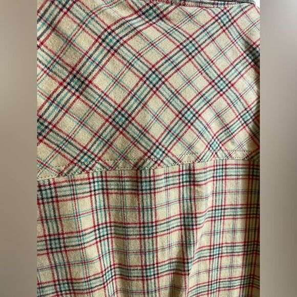 Toad&Co Men's Plaid Flannel Button Down Shirt large NWOT 100% Organic Cotton - Picture 8 of 8